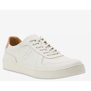 NISOLO Beto Go-To Court Casual Sneaker Mens White Leather 10.5  New